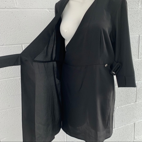 Topshop wrap dress Little Black Dress - Picture 5 of 7